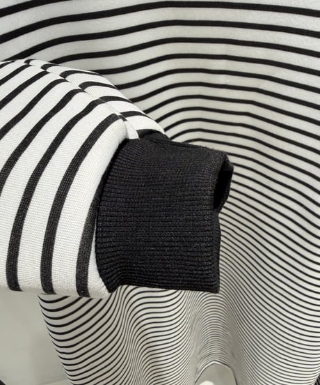 【ayane '26 winter collection】876835 裏起毛ボーダーワンピース