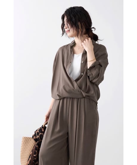 【MICA&DEAL】 0126301053 フィブリル2WAYシャツ