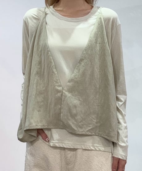 【PRIORITY | '27 Spring Collection】 ビスチェTシャツ P71111BF／２月上旬から３月上旬発送予定