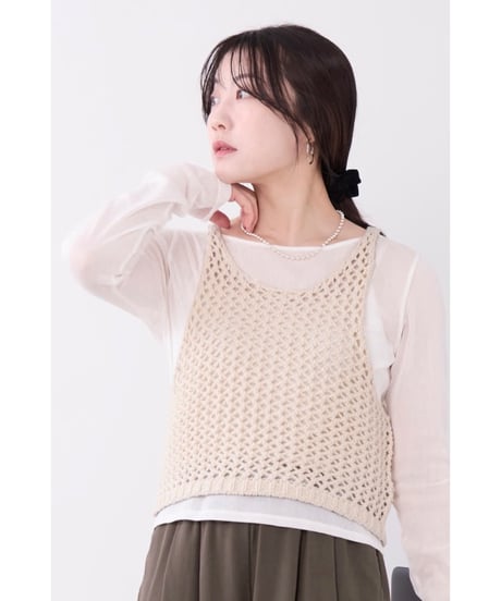 【MICA&DEAL】 0126308052 レイヤードニットタンク