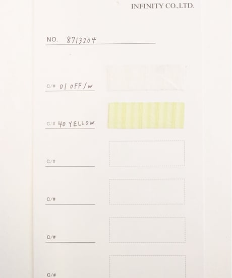 【LE MELANGE | '27 Spring Collection】STRIPE DOBBYカラーシャツ 8713204／２月中旬から３月上旬発送予定