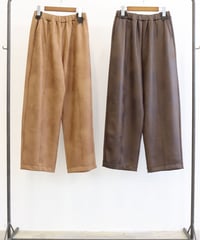 【LE MELANGE | '27 Spring Collection】LEATHER LIKE JERSEYバレルパンツ 8711501／２月上旬から２月下旬発送予定