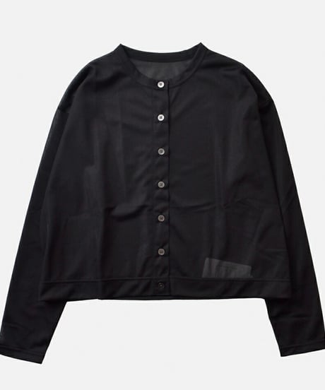 全国送料185円【HARRISS】BK252-01201 クルーネック カットソー カーディガン