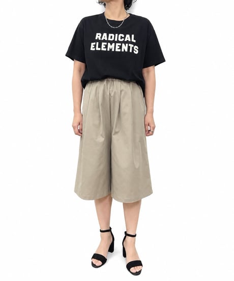 【siro de la bonte | '27 Spring Collection】solid twill short pants R713315
