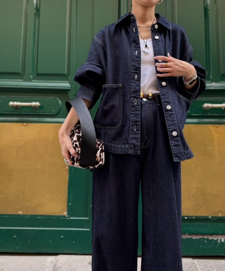 【cafune 27SS】 35419 10oz denim dolman jacket