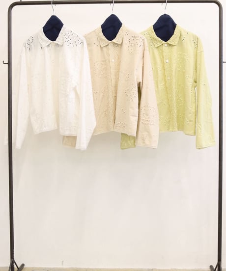 【LE MÉLANGE '26 winter collection】8663201 C/Li CUT WORK EMBROIDERY（製品洗い）