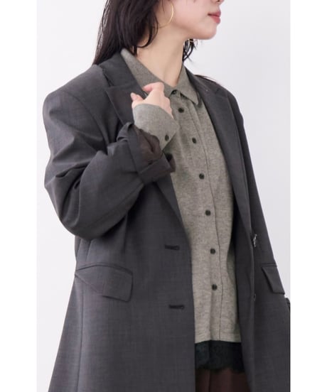 【MICA&DEAL】 0126305100 多機能素材-ビッグテーラードジャケット
