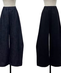 【siro de la bonte | '27 Spring Collection】 soft denim curve pants（ドローコード付き） R713310