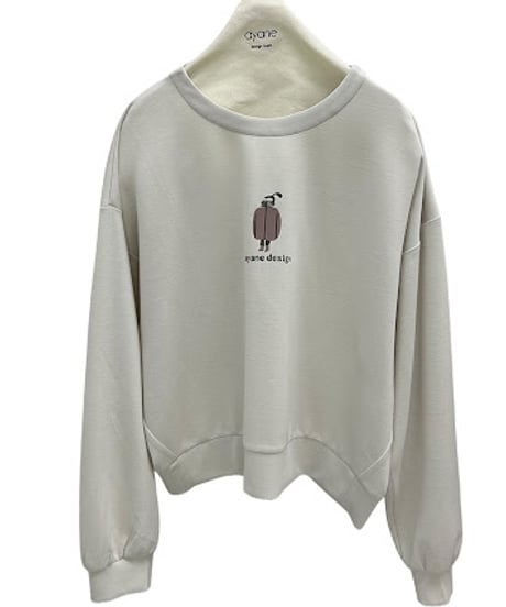 【ayane '26 winter collection】876824 ガールモチーフポンディングプルオーバー