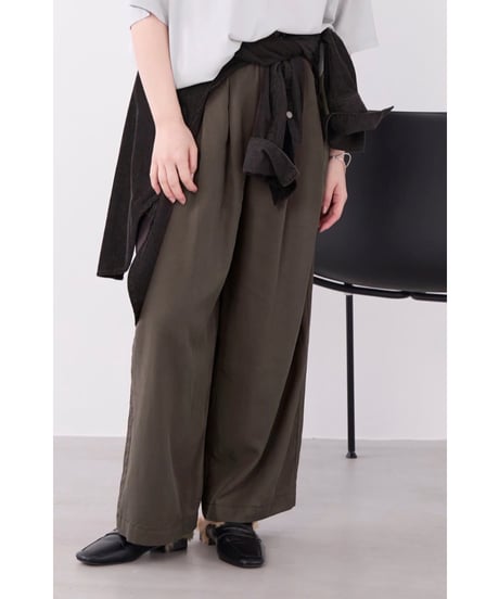 【MICA&DEAL】 0126303054 フィブリルワイドストレートイージーパンツ