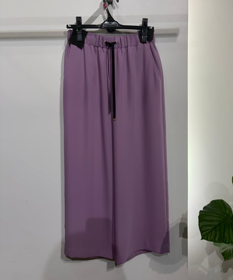 全国送料185円【trois】T231-87016　セミワイドアンクルパンツ