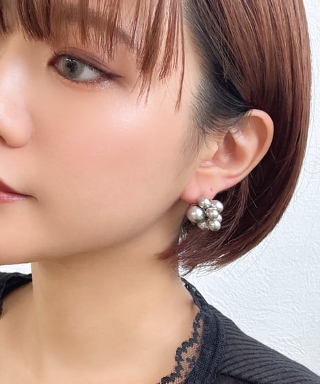 【charmaer 27 Early spring】297102 メタルボールピアス