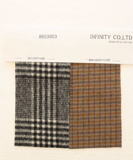 【LE MÉLANGE '26 winter collection】8653903 PECOLAMB GLEN CHECK