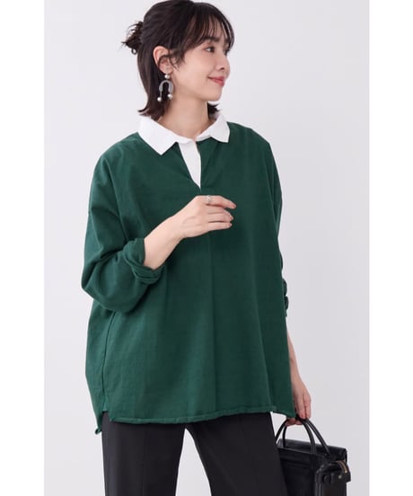 【MICA&DEAL】 0126309074 ラガーシャツ