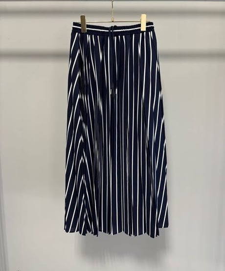 【MARGAUX VINTAGE | '27 Spring Collection】 ストライププリーツスカート   SK 27026／2月上旬から3月上旬発送予定