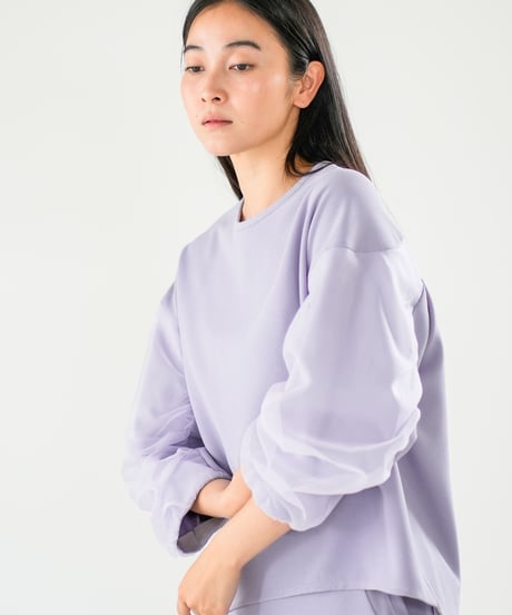 【Lallia Mu】シアースリーブジャージープルオーバー 2711617／2月上旬～2月中旬発送予定