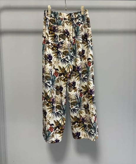 【MARGAUX VINTAGE | '27 Spring Collection】 ボタニカル柄パンツ  PT 27011／1月下旬から2月中旬発送予定