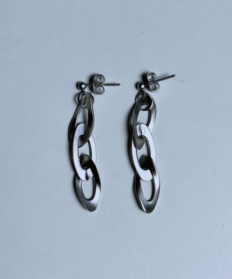 【charmaer 27 Early spring】297101  メタルチェーンピアス