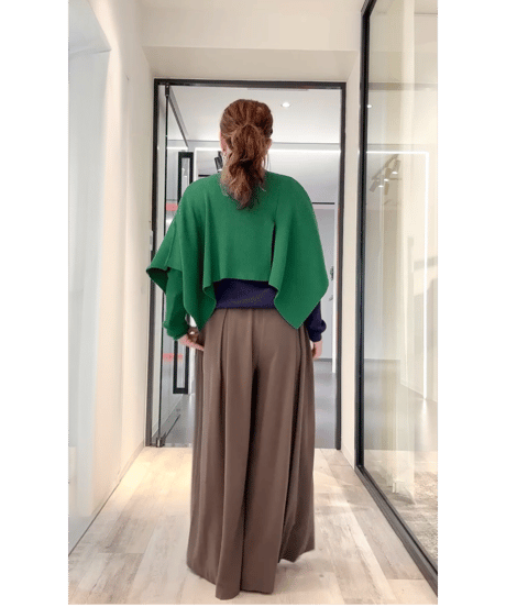 【sfide -スフィーデ-】 Poncho KNIT NO.1263002