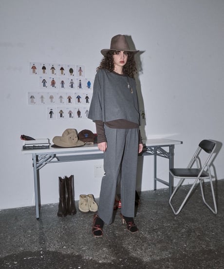 【LE MÉLANGE '26 winter collection】8653504 GEORGETTE BACK BRUSHED