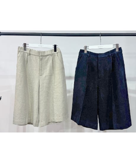 【PRIORITY | Pre-Order '27 Spring Collection】リネンハーフパンツ P71057HW／1月末より発送予定