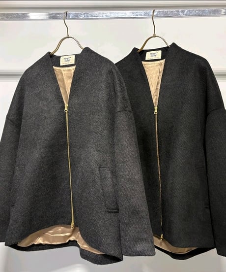 【MARGAUX VINTAGE 26AW】MG  CO - 26130 - A シャギージップコート　無地