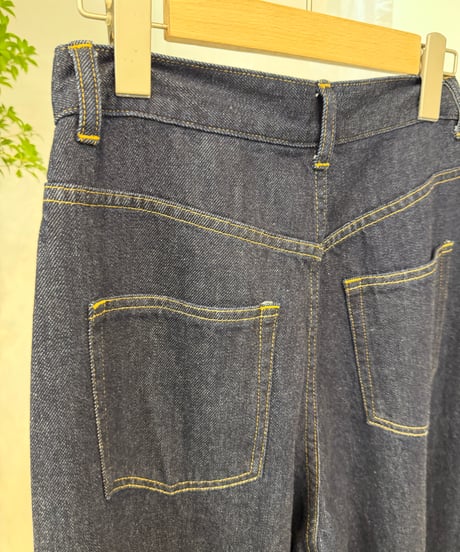 【cafune 27SS】 15631 10oz soft denim tuck pants