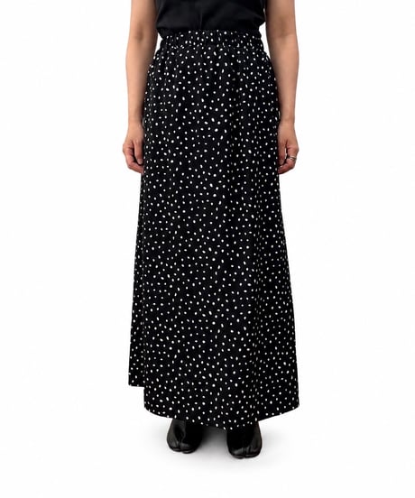 【siro de la bonte 26AW】R653302 dalmatian crepe narrow long skirt