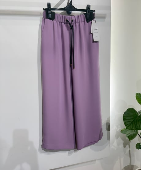 全国送料185円【trois】T231-87016　セミワイドアンクルパンツ