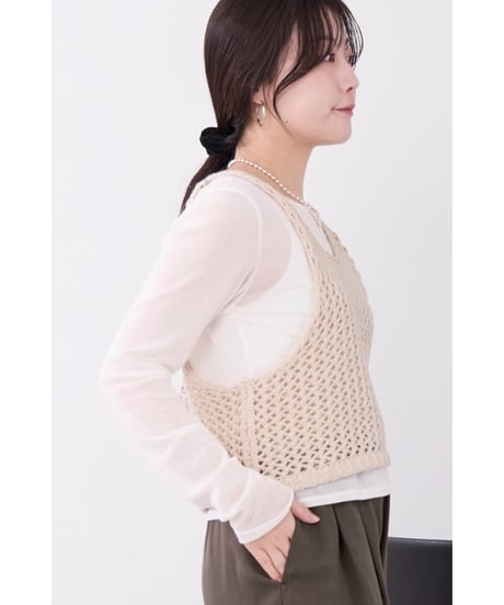【MICA&DEAL】 0126308052 レイヤードニットタンク