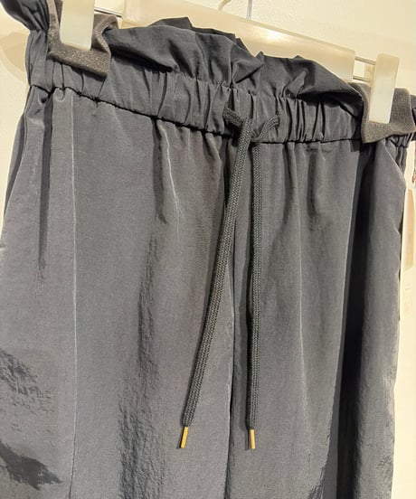 全国送料185円【trois】T231-87063　ヴィンテージナイロンワイドパンツ
