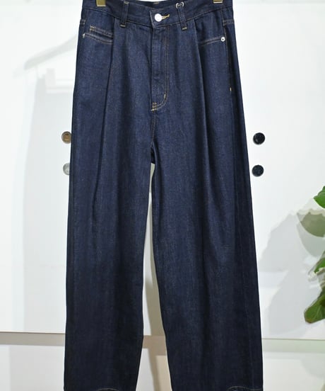 【cafune】 635631 10ozデニムタックパンツ