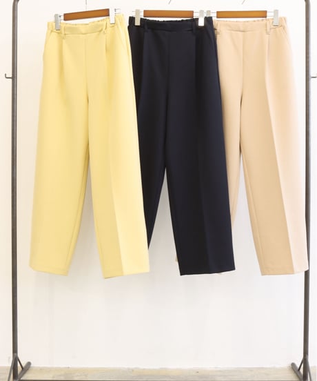 【LE MELANGE | '27 Spring Collection】POLYESTER TWILL JERSEYイージーパンツ 8711502／２月中旬から３月上旬発送予定