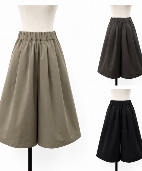 【siro de la bonte | '27 Spring Collection】solid twill short pants R713315