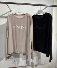 【cafune】ロゴベロアカットソー 645914