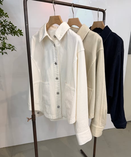 【cafune 27SS】 35419 10oz denim dolman jacket