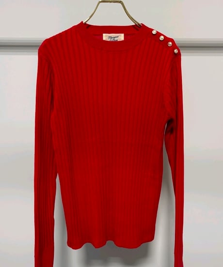 【MARGAUX VINTAGE 26AW】MG  KN - 26148 - A リブニットPO