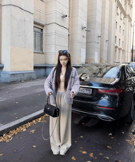 Luxe Trim Bouclé Cardigan
