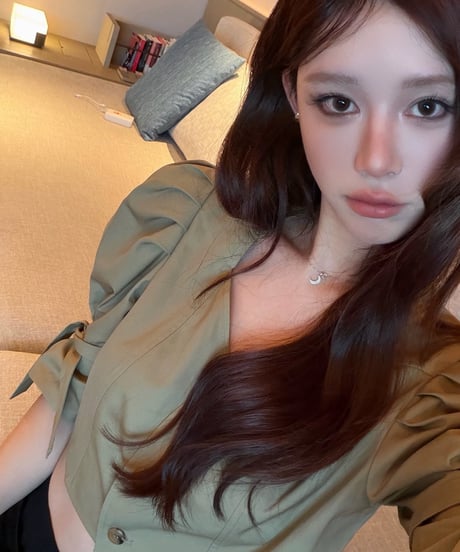 Puff-Sleeve Lyocell Shirt