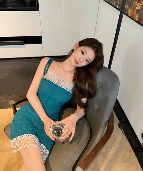 Lace-Trimmed Camisole Dress