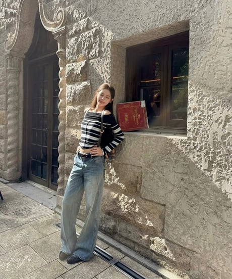 Striped Off-the-Shoulder Knit Top
