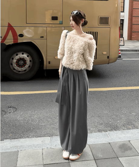 Fluffy Off Shoulder Top