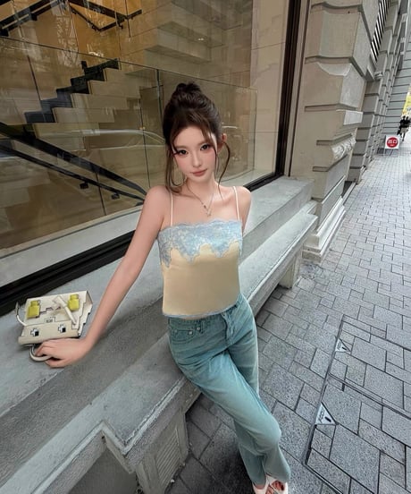 Lace Trim Satin Camisole
