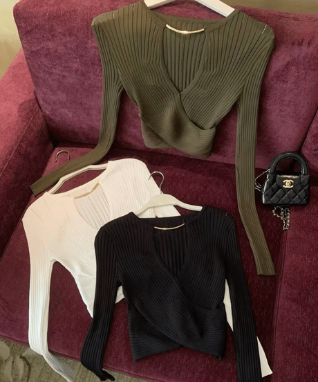 Sculpted Pleats Wrap Top