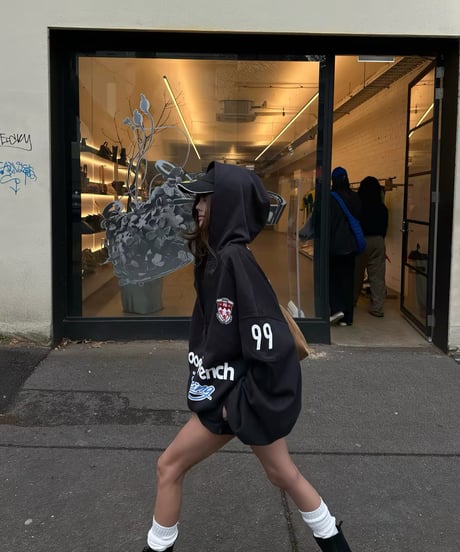 Vintage Racing Graphic Zip-Up Hoodie