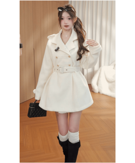 Double Breasted Mini Coat