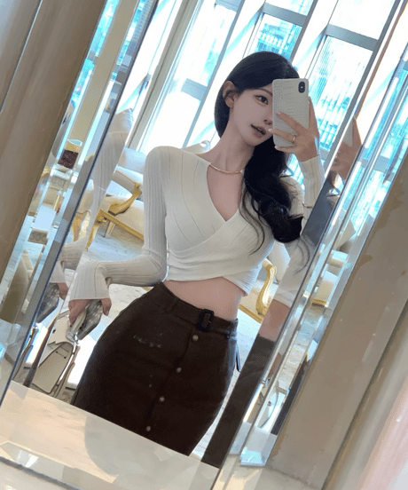 Sculpted Pleats Wrap Top
