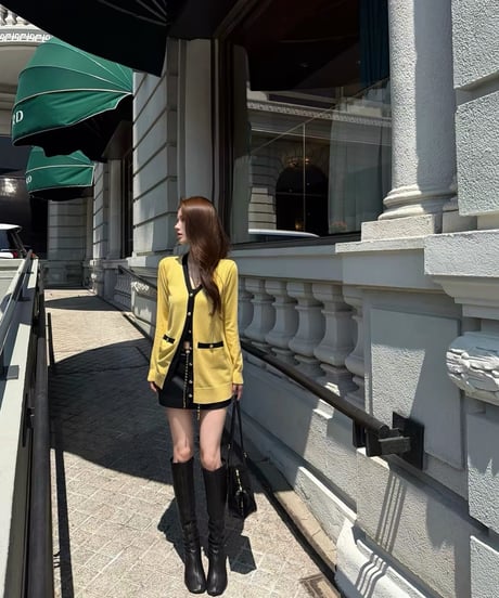 Chain Leather Skirt