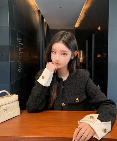Classic French-Style Tweed Jacket