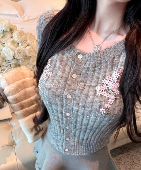 Blossom Ribbed Knit Top